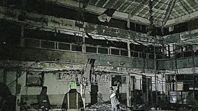 فیلم آتش سوزی در تکیه 100 ساله محله سادات درکه تهران 6 دی 96