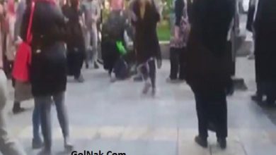 دعوای خیابانی 6 دختر دانشجو انتقامجو در خیابان اردبیل + دستگیری