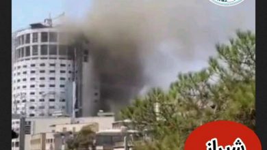 فیلم آتش سوزی در هتل آسمان شیراز 12 مرداد 98 + جزئیات آتش سوزی