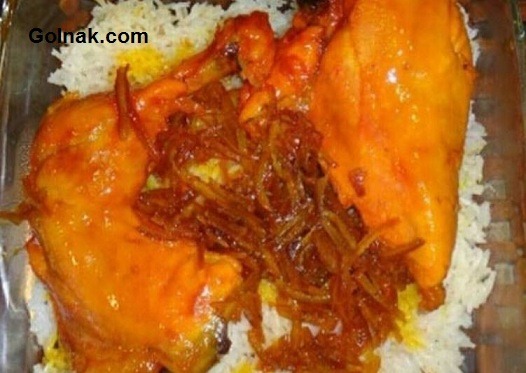 آموزش پخت مرغ مجلسی با آب پرتقال + خوراک مرغ با سس پرتقال