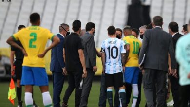 توقف بازی بزرگ برزیل - آرژانتین به‌دلیل تخلف هم‌بازی‌های مسی!