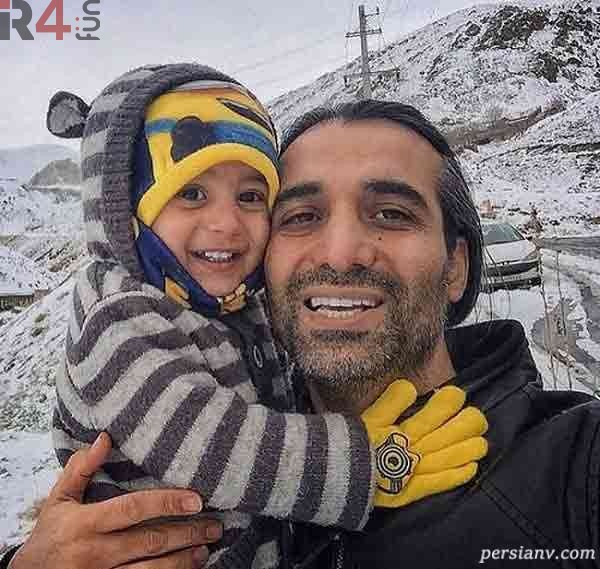عکس جدید ابراهیم اشرفی همسر مرحوم ماهچهره خلیلی و پسرش پرواز در دبی