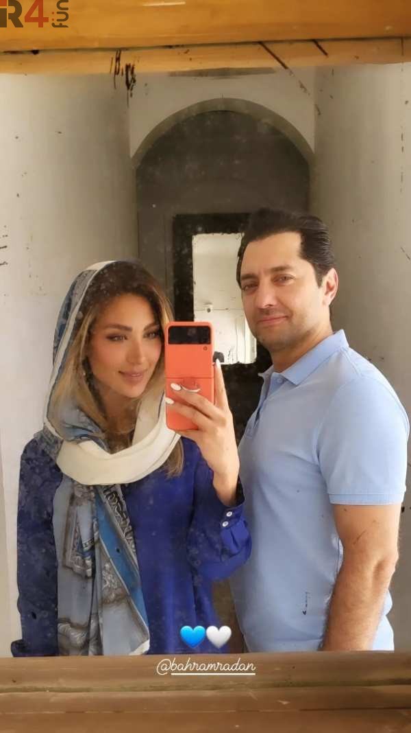 عکس بهرام رادان و همسرش