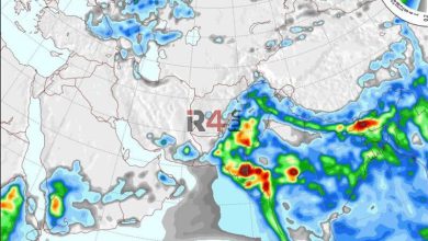 تصویری غافلگیر کننده از نقشه هواشناسی کشور / ورود چهار موج بارشی تا ۱۶ روز آینده –   ایران فورفان