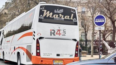 متن فارسی نوشته شده پشت اتوبوسی در پاریس + عکس –   ایران فورفان